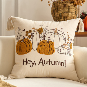 2025 automne broderie citrouille Halloween chambre décor à la maison oreillers housses de <span class=keywords><strong>coussin</strong></span> pour <span class=keywords><strong>canapé</strong></span> - Product Image 4