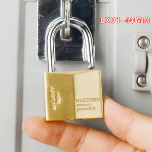 LX01 — serrure diamant chinoise en cuivre, 40mm, haute qualité, bloc de verrouillage personnalisé, Type diamant, europe, déverrouillage - Product Image 3