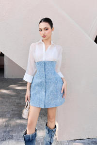 Camisa de hielo Entrega rápida Ropa de moda para mujer Tela elegante de alta calidad Enzo & Leo de la fábrica de Vietnam - Product Image 3