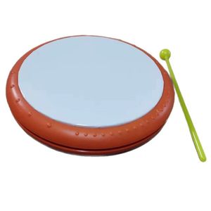 Tambor de Mano de Plástico Colorido, Instrumento Musical Educativo, Tambor Africano con Baquetas, Accesorio para Actuaciones en Escenario - Product Image 1