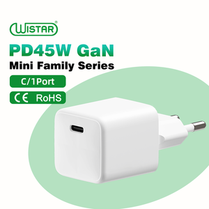 Tête de charge rapide GaN PD45W, norme américaine et européenne, charge super rapide 45W, compatible avec les chargeurs de téléphone et d'ordinateur portable iPhone et <span class=keywords><strong>Samsung</strong></span> - Product Image 1