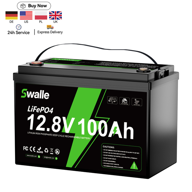 100Ah 200Ah 300Ah Lifepo4 Battery 24V High-Capacity 12V 100Ah/200Ah Lifepo4 Battery for Solar Storage and RV Boat Car Truck