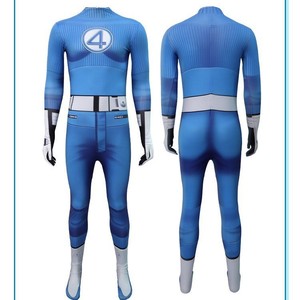 Disfraz de Cosplay de Los Cuatro Fantásticos de Haowu, Traje Musculoso Azul, Atuendo para Fiesta de Halloween - Product Image 5