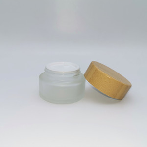 <span class=keywords><strong>Pot</strong></span> <span class=keywords><strong>en</strong></span> verre transparent givré vide, <span class=keywords><strong>pot</strong></span> cosmétique <span class=keywords><strong>en</strong></span> verre, récipient <span class=keywords><strong>en</strong></span> verre avec couvercle à vis <span class=keywords><strong>en</strong></span> <span class=keywords><strong>bambou</strong></span> - Product Image 2