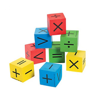 Dados Educativos de Espuma EVA Suave para Niños, Dados con Números, Palabras y Letras para Preescolar, Material Didáctico para el Aula