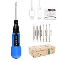 Ensemble d'outils électriques portables 3.6V Mini tournevis magnétique Tournevis électrique avec batterie au lithium Source sans fil et manuelle