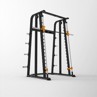 Machine Smith multifonctionnelle tout-en-un avec rack à squats et cage de musculation inclinable pour usage domestique