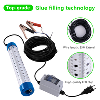 Lampes de pêche pour calamar 200W 300W LED IP68 pour la pêche au saumon en aquaculture, la capture de saumon et la pêche au gros poisson en eau profonde 600 Watt