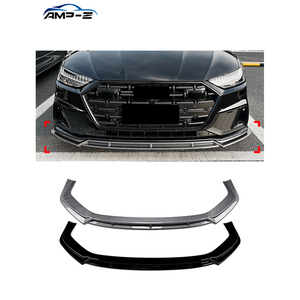 Kit de carrocería de alerón delantero de ABS negro brillante <span class=keywords><strong>A7</strong></span> para Audi <span class=keywords><strong>A7</strong></span> S7 C8 Sline <span class=keywords><strong>2019</strong></span> + Accesorios de coche - Product Image 1