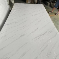 Panneau mural moderne en PVC fluorescent effet marbre brillant, écologique et imperméable, pour bureau, salon, salle de bain, hôtel