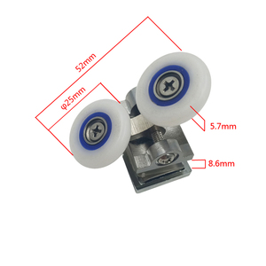 Roue <span class=keywords><strong>de</strong></span> <span class=keywords><strong>porte</strong></span> coulissante, roulement en acier inoxydable 712363, pour <span class=keywords><strong>porte</strong></span> <span class=keywords><strong>de</strong></span> <span class=keywords><strong>douche</strong></span>, poulie <span class=keywords><strong>de</strong></span> tissage - Product Image 1