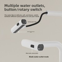Robinet de cuisine télescopique et rotatif, avec jet cascade anti-éclaboussures, eau chaude et froide, en alliage de zinc et cartouche céramique