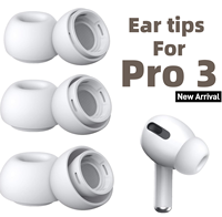 Embouts d'écouteurs de remplacement en silicone écologique, respirants, à séchage rapide, pour Air Pods Pro 3 GEN, réduction du bruit, étanches à l'eau et à la poussière