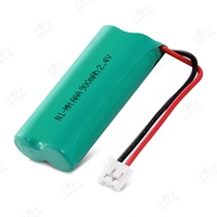 JINTION 2.4V 900mAh AAA Ni-MH Paket Baterai Isi Ulang 2 Sel untuk Telepon Nirkabel BT-1011 Baterai Pengganti