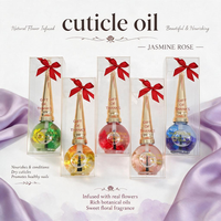 Huile nourrissante pour cuticules aux fleurs séchées, soin réparateur des ongles abîmés, traitement des cuticules, huile pour les ongles