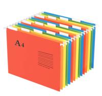 Carpeta de archivos colgantes de colores surtidos de tamaños A4/FC, sujetador de PVC personalizado, carpeta de archivos colgantes de papel, documentos de archivos a granel para el hogar y la Oficina