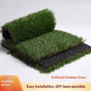 Gazon artificiel QIZHI, norme nationale transfrontalière, vert, épaissi, réaliste, pour parcs d'attractions extérieurs, écoles, sports et fitness - Product Image 5