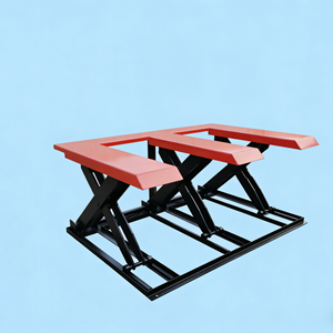 Mesa elevadora hidráulica manual tipo tijera portátil para el manejo de carga pequeña en tiendas minoristas locales - Product Image 1