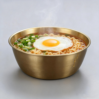 Coupe à vin coréen Makgeolli avec poignée, en acier inoxydable poli écologique, pour vin de riz et sauces, idéale pour les fêtes à domicile et les grillades