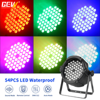 Projecteur LED Par Can 60x3W RGB DMX512 en nylon acrylique résistant à la pluie pour spectacle de scène en plein air, festival de musique