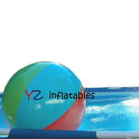 Ballon de plage gonflable brillant personnalisé OEM, jouet pulvérisateur d'eau en PVC TPU, ballon de plage promotionnel en gros pour enfants