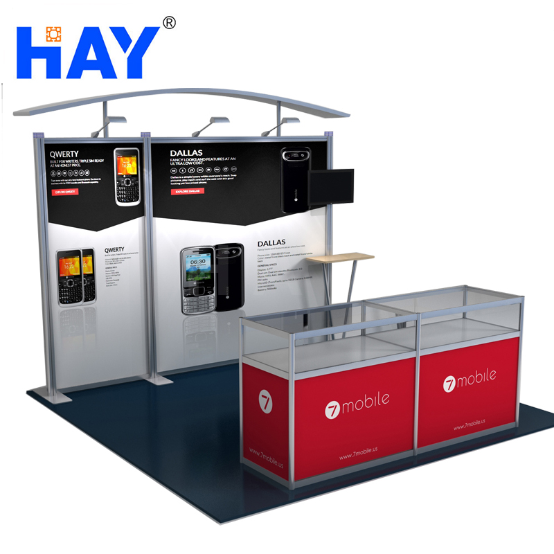 3x3 Stand D'exposition En Aluminium de Conception et Construction