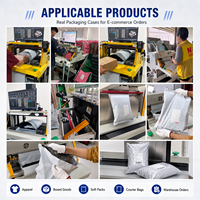 Machine d'emballage express entièrement automatique pour le commerce électronique avec scanner, impression, étiquetage, ensachage et scellage pour la logistique intelligente