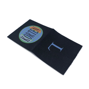 Custom Logo Neck Size Woven Labels Center Fold Woven Label Tag for Clothing - Product Image 6