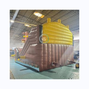 Château gonflable commercial <span class=keywords><strong>pirate</strong></span> avec toboggan pour enfants, aire de jeux gonflable - Product Image 4