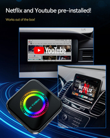 En Stock, Caja Inalámbrica Carplay con Android 13, Android Auto, con Video, APPS, 4G+64GB, 8 Núcleos, YouTube, Netflix