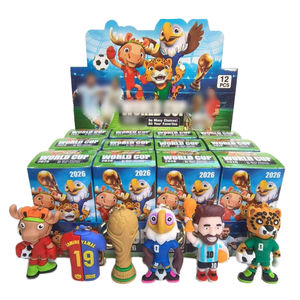 Portachiavi a Tema Calcistico con Mascotte di USA, Canada e Messico <span class=keywords><strong>2026</strong></span> in PVC, Confezionati Singolarmente - Product Image 6