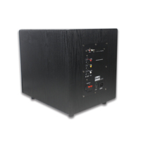 Altavoz inteligente para cine en casa, sistema de sonido envolvente 5,1 de 10 pulgadas, Subwoofer de 100W con amplificador incorporado en negro y naranja