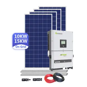 高效商用太阳能 30Kva 并网系统套件太阳能电池板