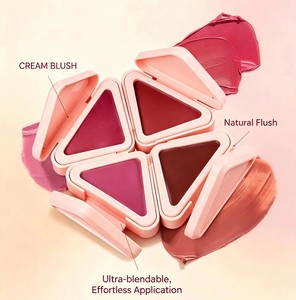 Nouvelle palette de blush minérale à logo personnalisé, haute pigmentation, multi-usages, pour des <span class=keywords><strong>joues</strong></span> et des lèvres d'apparence naturelle, blush vegan - Product Image 3