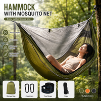 Hamac-tente multifonctionnel avec bâche de protection et moustiquaire, installation facile, tente suspendue pour le camping
