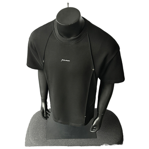 Camiseta de Verano 2026 para Hombre, Diseño Desestructurado, Estampado Lavado, Detalle de Botones, Estilo Urbano, Manga Corta - Product Image 1