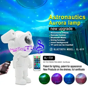 Sky Moon Galaxy Usb Power Rgb Remote Control <b>LED</b> Night Light Lamp Astronaut Proyector <b>Star</b> Projector with Bluetooth Speaker - Product Image 2