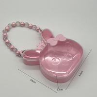 Boîte à sac à main en plastique DIY mignonne et écologique pour filles, cosmétiques, perles, bijoux, boucles d'oreilles, bagues, accessoires pour enfants, emballage imprimé UV