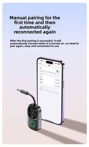 Adaptateur sans fil double mode 2-<span class=keywords><strong>en</strong></span>-1 BT 5.4 dédié, récepteur et émetteur audio pour voiture, maison, <span class=keywords><strong>avion</strong></span>, télévision - Product Image 5