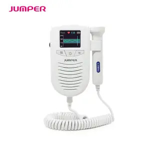 CE onaylı yüksek hassasiyetli su geçirmez fetal doppler JPD-100S6 + bebek kalp monitörü LCD ekran
