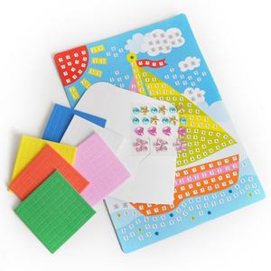 Kit de pegatinas EVA de diamante de mosaico de cristal hecho a mano, pasta creativa, Material DIY para jardín de infantes y hogar, juguete divertido de pasatiempo para niños - Product Image 1