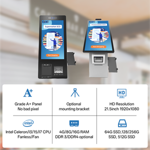 Kiosque de libre-service tout-en-un 21,5 pouces Intel I7 1920*1080 16G 512G pour supermarché - Product Image 2