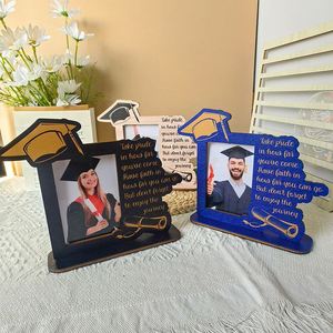 Factory Season Wooden Photo <b>Frame</b> Ornament Inspirational Quote <b>Graduation</b> <b>Frame</b>, Class of Keepsake Stand for Graduate - Product Image 1