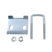 Boulon en U denté épaissi galvanisé en acier C-Beam QS avec boucle carrée