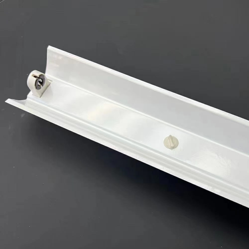 FCMILA XD028 4FT Surface Mounted LED Fluorescent T8 Tube Light Fixtures Double Tube with Cover - Jia