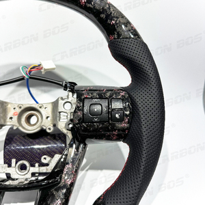 Volante de Carreras Personalizado para <span class=keywords><strong>Toyota</strong></span> Supra con Luz LED, Fibra de Carbono y Gamuza Auténtica, Nuevo - Product Image 3