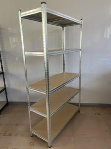 सबसे सस्ता जर्मन बाजार गैल्वेनाइज्ड धातु बोल्ट शेल्फ हटाने योग्य रैक भारी शुल्क 5 टियर धातु गैरेज आश्रय इकाइयां - Product Image 2