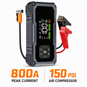 Démarreur de voiture portable 4 en 1, compresseur d'air 150 PSI, batterie externe 7200 mAh, lampe torche LED, démarreur de batterie de voiture portable - Product Image 2