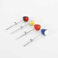 Pédale de tambour en acier inoxydable à tête de gel de silice colorée avec fonction réglable Pédale de tambour fournie en usine