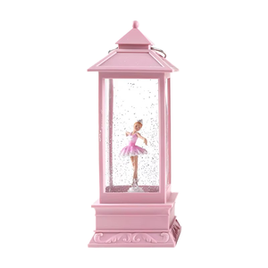 Boîte à musique globe à neige rotative avec ballerine dansante et effet de neige tombante, cadeau d'anniversaire musical pour filles et décoration de chambre d'enfant - Product Image 1
